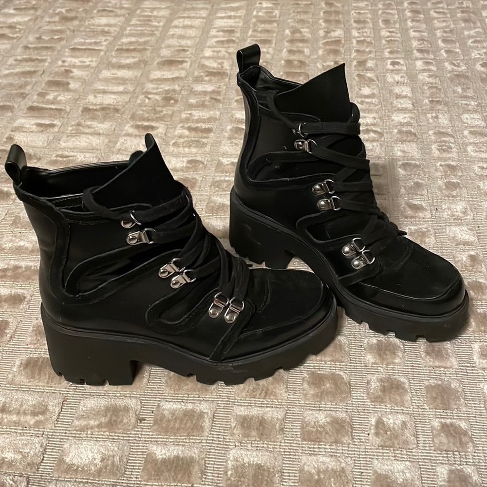 Black Platform Booties